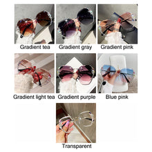 Load image into Gallery viewer, Vintage Rimless Rhinestone Sunglasses